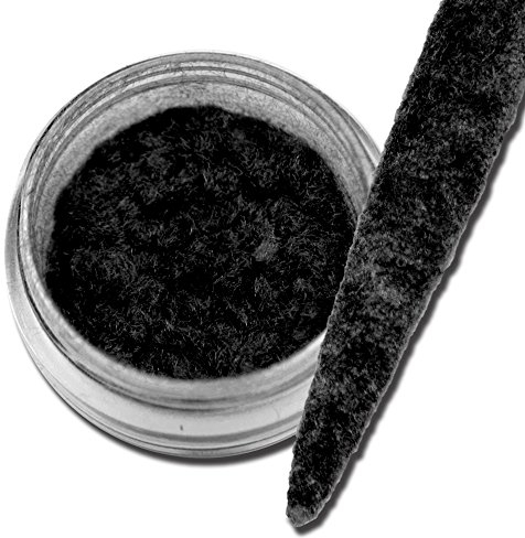 Velvet Plüsch Puder Puschel Look Powder Nailart schwarz