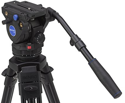 Benro C373F Series 3 CF Video Tripod & BV4H Head - 3 Leg Sections, Flip Lock Leg Release