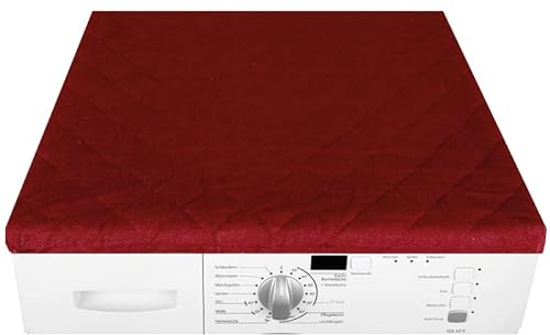 Bestlivings Waschmaschinenbezug (Rot) 60x60cm mit Gummizug, Trocknerbezug Waschmaschinenschonbezug in vielen vers. Farben - Trocknerauflage
