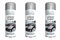 All Purpose Automotive Spray Paint 250ml Can Grey Primer Finish Aerosol Metal Interior Exterior Fast Dry Excellent Coverage Adhesion - Grey Primer - 3 Pack