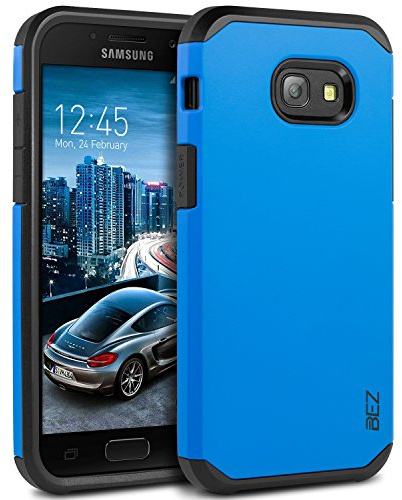 BEZ Case for Samsung A5 2017 Phone Case, Shockproof Cover Compatible with Samsung Galaxy A5 2017, Shock Absorbing, Heavy Duty Dual Layer Tough Cover - Blue Navy
