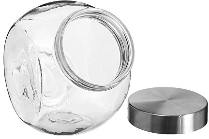 Générique Bonboniere Glas + Edelstahl, 650 ml