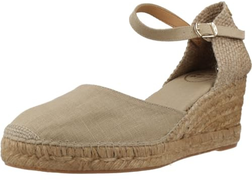 Toni Pons CALDES vegane Damen Keil-Espadrille aus Leinen.