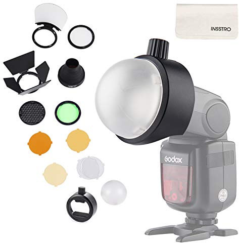 Godox Kit S-R1 e AK-R1 Flash Diffusore Light Softbox Speedlite Flash Accessori con supporto universale Adpater per Canon, per Nikon, per Sony Speedlight
