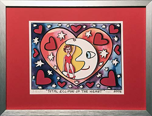 Kaleida James Rizzi, „TOTAL Eclipse... Druck gerahmt