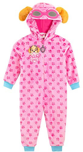 Paw Patrol Pigiama Intero Bambina | Tuta Inter Pile Skye | Pigiami Interi per Bambini Rosa 3-4 Anni