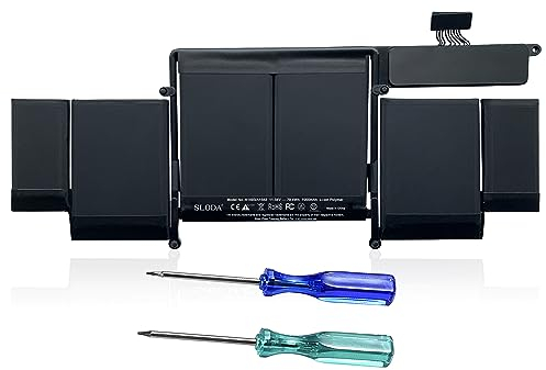 SLODA A1493/A1582 Laptop Ersatz Akku für MacBook Pro Retina 13 A1502 (Ende 2013, Mitte 2014, Anfang 2015) Batterie [Li-Polymer 11.34V 6330mAh]