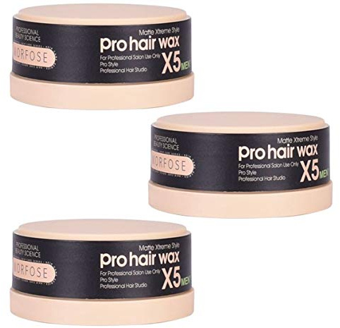 3x Morfose Pro Hair Haar Wax X5 Matte Xtreme Style 3x 150ml Haarwachs Matt Styling Wachs Hair Wax Mat Natürliches aussehen Messed up Look