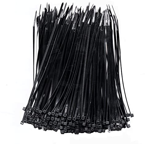 Yiyuton Kabelbinder schwarz Nylon Kabelbinder 150mm x 2,5 schwarz 300 Stück pro Packung
