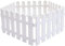 Hemoton 5 Pièces Clôture Blanche en Plastique Frontière Blanc Bordure Jardin Palissade Vinyle Coin Piquetage Panneau Écran Parterre de Fleurs Plante Frontière