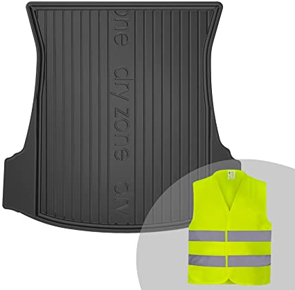 FROGUM DryZone Gummimatte Ganzjährige Praktische Auto Kofferraummatte Kofferraumwanne passend für Tesla Model 3 ab 2017 | Hohe Kante | Robust und langlebig