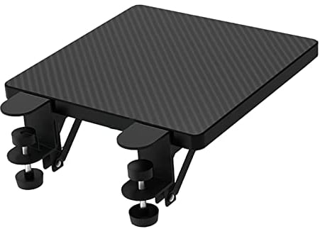 Ronyme Wooden Ergonomic Desk Extender Foldable Table Mount Punch Wrist for Keyboard Computer Mouse Work Extension Bracket, Small