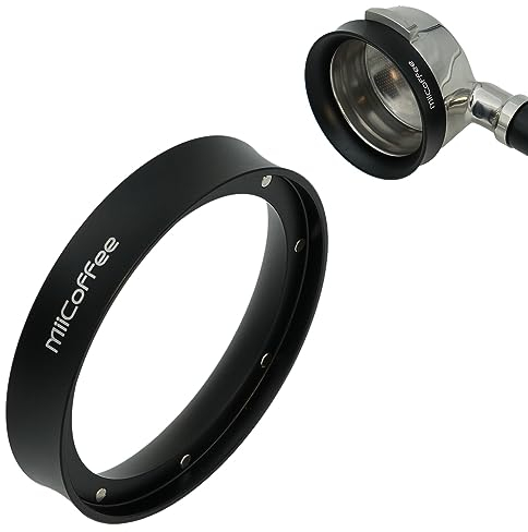 Magnetischer Dosiertrichter von MiiCoffee, 58 mm – Dosierring für Espressokaffee – eloxiertes Aluminium mit 8 magnetisierten Stahlstäben, kompatibel mit 58 mm Siebträger (kurz 15 mm)