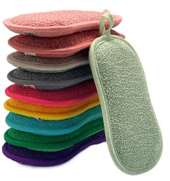 Juego de 10 esponjas limpian todo – Clever SpONGE – Venteo – Multicolor – Esponjas de doble cara – todas las superficies/lavable a máquina 17 cm 0,18 kg