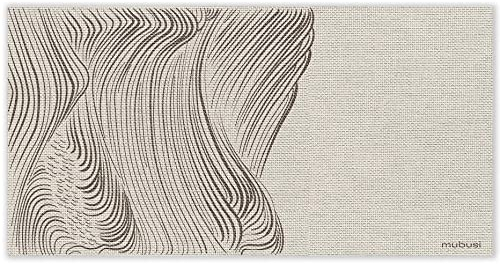 mubusi Vinyl Teppich Surfen 40x80 cm - Küchenbodenmatte - rutschfest und flammhemmend - Großer Teppich - PVC-Teppiche - Teppich Wasserfest - Wohnzimmer Deko