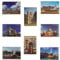 8 pcs London Landmark Picture Fridge Magnets, Collectible Souvenir and Gifts for Friends and Families, Designed in U.K. 55mmx88mm(2.12inchx3.12inch), 3mm thickness
