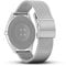 Lahviuu Metall Uhrenarmbänder, Faltschließe Smart Watch Herren, Edelstahl Armbänder Schnellspanner Uhrenarmband fur Damen Smartwatch und Traditionelle Uhr 20mm Silber