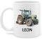 Tasse Tassen 325ml - Trecker Name I Trecker Fan I Traktor Geschenk personalisiert I Geschenk Landwirt - 325 ml - Weiß - geschenkideen für landwirte teetasse einschulung traktoren leon haferl