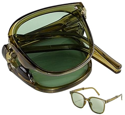 Visiblurry Faltbare Sonnenbrille | Quadratische polarisierte Sonnenbrille,UV-Schutz-Sonnenbrille, Auto-Sonnenbrille für Damen