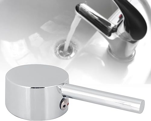 Wasserhahn Griff,45mm Ventilkern Waschbecken Griff Ersatz Wasserhahn Wasserhahn Griff Asin Wasserhahn Hebel Griff Zinklegierung Wasserhahn Hebel Griff für Bad Küche Bad Hardware Bad