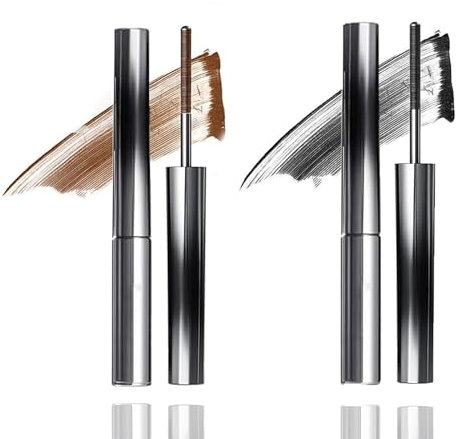 Judy Doll Iron Strong Mascara - 3D Curling Eyelash, Non-Clumping, Smudge & Flake Proof, Long Lasting (Black + Brown)
