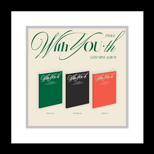 TWICE With YOU-th 13th Mini Album Standard Version CD+Letter poster+Photobook+Photocard+3Cut photo+Film photocard+Sticker+Tracking Sealed TWC (Forever Version)