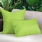Lewondr wasserdichte Outdoor Kissenbezug, 2 Stück 30x50cm+45x45cm Solide PU-Beschichtung UV-Schutz Garten Kissenbezug für Patio Sofa Couch Balkon, Fluoreszierend Grün