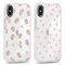 Foonary 2 Pack Clear Print Phone Case for iPhone X/XS 5.8,Soft Silicone with Flowers Love Design Aesthetics Transparent Pattern Cases,Shockproof Bumper Protector Cover for iPhone X Floral