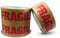 JeeJaan® 3 Rolls of Fragile Paper Tape 50mm x 50m Heavy Duty Self-Adhesive Brown Fragile Packaging Tape for Safe Shipping and Parcel Wrapping Recyclable Strong Adhesive Ideal for Fragile Goods