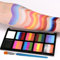 KARLOR Palette de peinture pour le visage, 10 compartiments, couleurs mélangées avec pinceau, peinture pour visage noir et blanc, peinture pour le corps, soluble dans l'eau, sûre, maquillage de