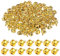 GNHG 200 Stück glöckchen zum basteln, Weihnachtsglocken 10 mm Miniglocke, kleine Weihnachtsglocken, handgefertigte Glocken für Hunde und Katzen (Gold)