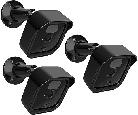 Outdoor Camera Mount, 360° Adjustable Outdoor Indoor Protective Cover Case Housing Mount Holder Stand Bracket Socket Accessories Compatible with Blink Camera System,3 Pack