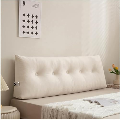 Lesekissen für Bett Und Sofa, Stützkissen Rücken Bett, Kissen Bett Rückenlehne, Lendenkissen Bett, Rückenkissen für Sofa Keilkissen Sofa,05,80X40X12cm