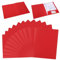 Präsentationsmappe A4 à Double Tasche Ordner, 12 Stück Kraftpapier Dokumentenmappe Papier Präsentationsmappe für Dateien, Besprechungen, Berichte, Bürobedarf (Rot)