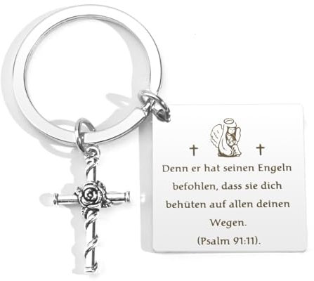 Christliche Geschenke,Konfirmation Geschenk,Bibel Zubehör,Konfirmation Geschenke Junge,Geschenke zur Firmung,Geschenk Firmung Mädchen,Christliche Deko,Christliche Geschenkideen,Schlüsselanhänger Kreuz