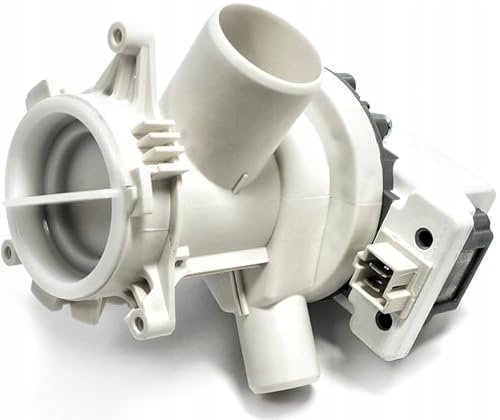 Ablaufpumpe ersatz für Beko 2840940100 pumpe 34W Entleerungspumpe für Waschmaschine Abwasserpumpe Laugenpumpe Spannung 230 V Mit zusätzlicher Öffnung für den Not-Wasserablaufschlauch