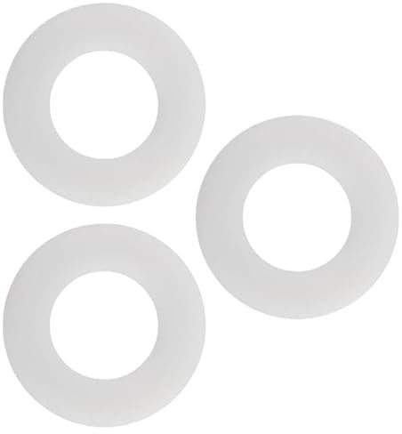 3 Pcs Silicone Flush Valve Base Sealing Washer Kit Compatible with Geberit 816.418.00.1, Clear Toilet Cistern Repair Replacement Seal Diaphragm Washers Durable Leak Prevention Ideal Standard