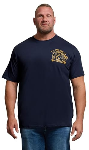 BadRhino Big & Tall Chocolate 'Out West' Graphic T-Shirt - Men's - Plus Size Curve