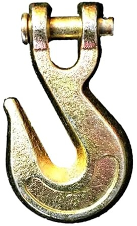 NKURTPC Cinghia di Traino Gancio del Cinghia di Traino Gancio per verricello con Forcella in Acciaio G70 da 1/4 per Recupero 4x4 4WD Fuoristrada, Gancio per Catena per carichi Pesanti(4pcs)