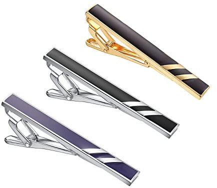 Asienice Silberne Krawattenklammer Für Herren Krawattennadel Set Krawattennadel Schmale Krawatte Edelstahl Premium Krawattenklammer