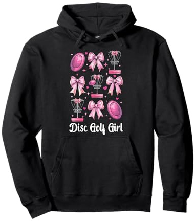 Joueuse de Disc-Golf pour Fille Discgolf Coquette Bow Sweat à Capuche