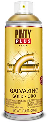 PINTYPLUS Pintura en spray TECH 520cc Galvazinc Oro G151