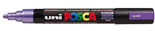 Uni-Ball Posca pc-5 m Medium Bullet Tip Marker Line Width 1.8 mm - 2.5 mm Metallic Violet
