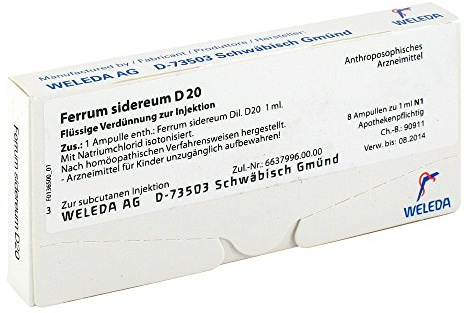 Ferrum Sidereum D 20 Ampullen