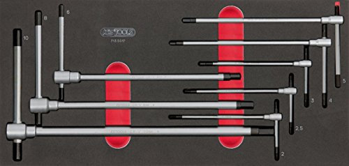 KS Tools - 713.5017 - llaves allen profesionales - llaves allen t - juego allen 8 piezas