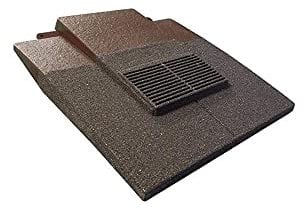 Antique Brown Granulated Plain in-Line Tile Vent & Flexi Pipe & Flexi Pipe Adaptor GTV-PT-Gran