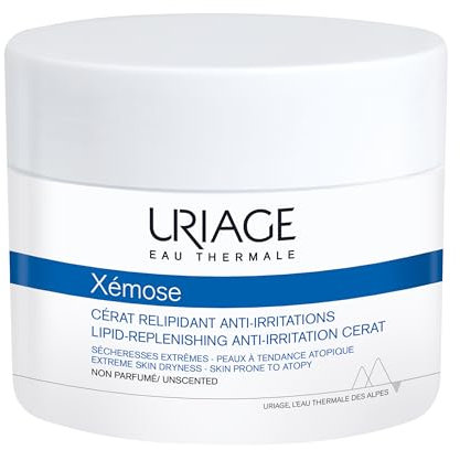 Uriage Xemose Anti-Irritation Cerat for Extra Dry Skin Prone to Atopic Eczema - Shea Butter 25% - Melting Extra-Rich Cerat, Soothes Itching Sensations, Deeply Nourishes - Face & Body - Fragrance-Free