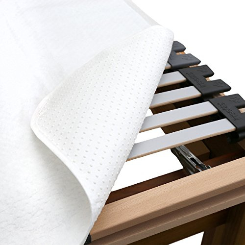 TRAUMSCHLAF Noppen Matratzenschoner · Lattenrostauflage · 100% Polyester Vlies mit Noppenstruktur · Schutz vor Abnutzung und Feuchtigkeitsstau · Waschbar bis 60°C · 100x200 cm