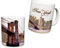 Sweet Gisele New York City Tassen | Keramiktasse NYC | Downtown Manhattan Skyline Kaffeetasse | Empire State Building, Freiheitsstatue, Brooklyn Bridge | Tolles Geschenk | 30 ml (elfenbeinfarben)