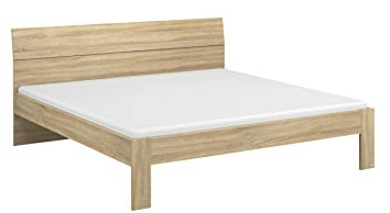 Rauch Möbel Flexx Bett Doppelbett Futonbett in Eiche Sonoma, Holz, Liegefläche 180 x 200 cm Gesamtmaße Bett BxHxT 185 x 90 x 209 cm